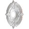 Ekena Millwork Attica PVC Medallion (Canopies up to 5 5/8"), 16"OD x 3 1/2"ID x 1"P, Metallic Champagne Pink CMP16ATFCP - alternate 5